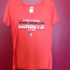 V neck OSU Cowboys T